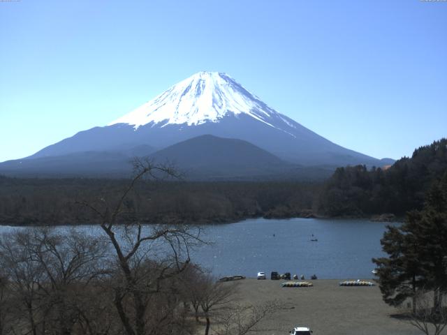 精進湖からの富士山