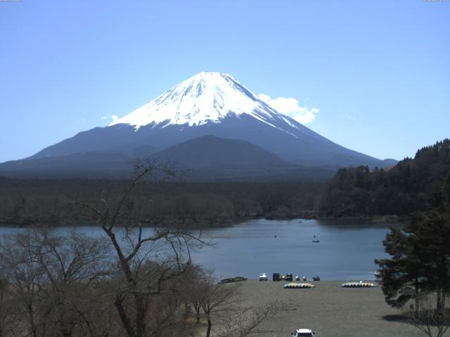 精進湖からの富士山