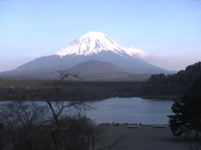 精進湖からの富士山