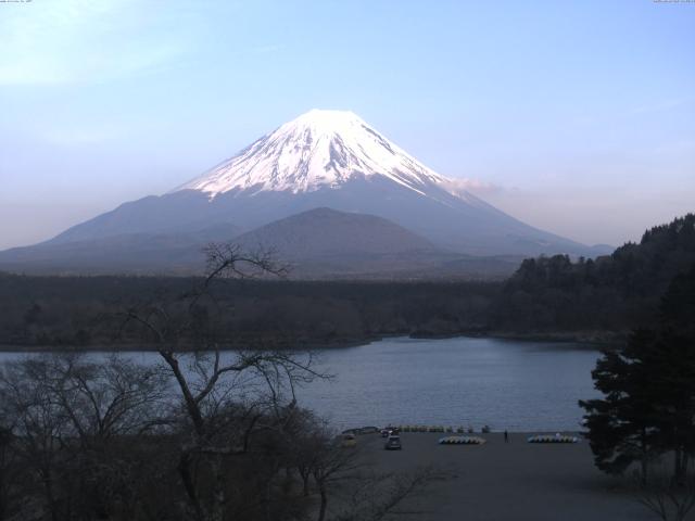 精進湖からの富士山