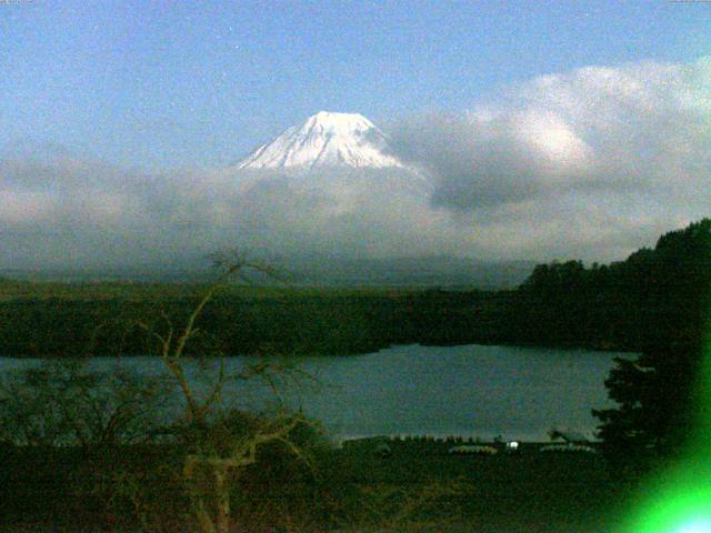 精進湖からの富士山