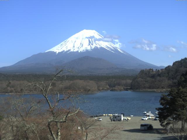 精進湖からの富士山