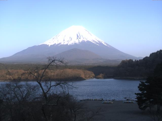精進湖からの富士山