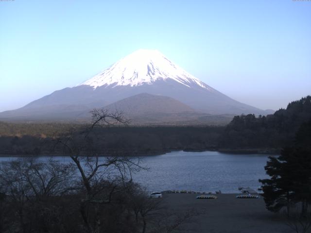 精進湖からの富士山