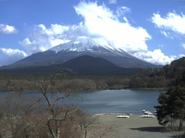 精進湖からの富士山