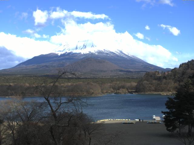 精進湖からの富士山