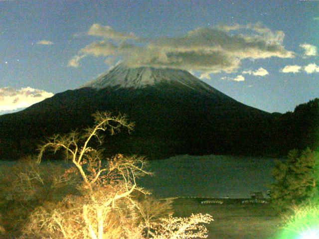 精進湖からの富士山