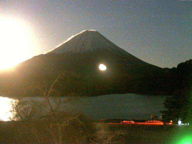 精進湖からの富士山