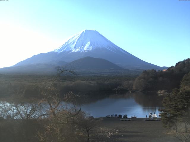 精進湖からの富士山