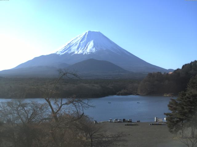 精進湖からの富士山
