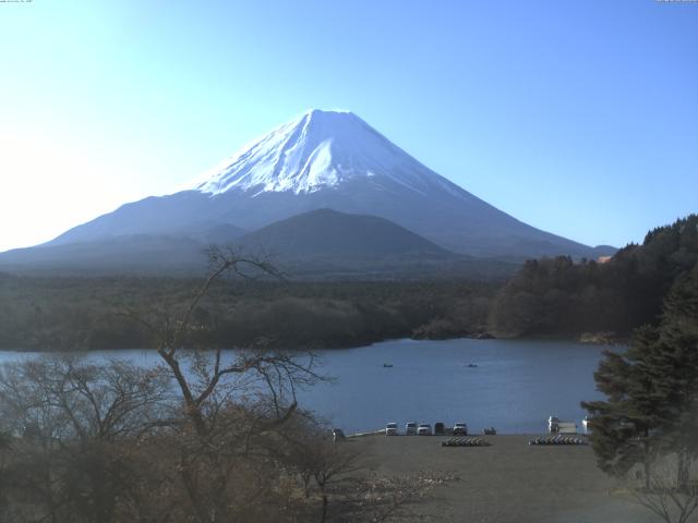 精進湖からの富士山