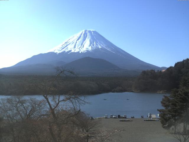 精進湖からの富士山