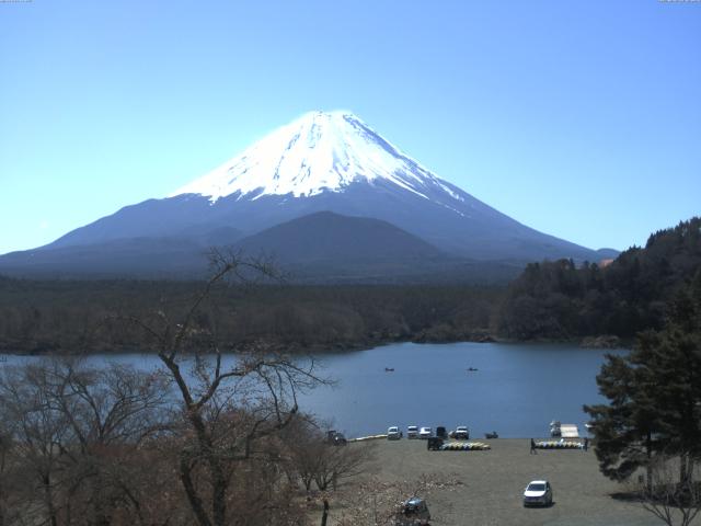 精進湖からの富士山