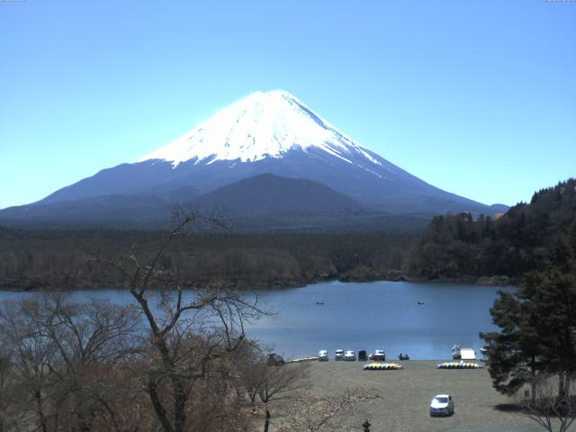 精進湖からの富士山