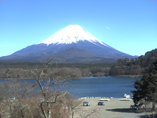 精進湖からの富士山