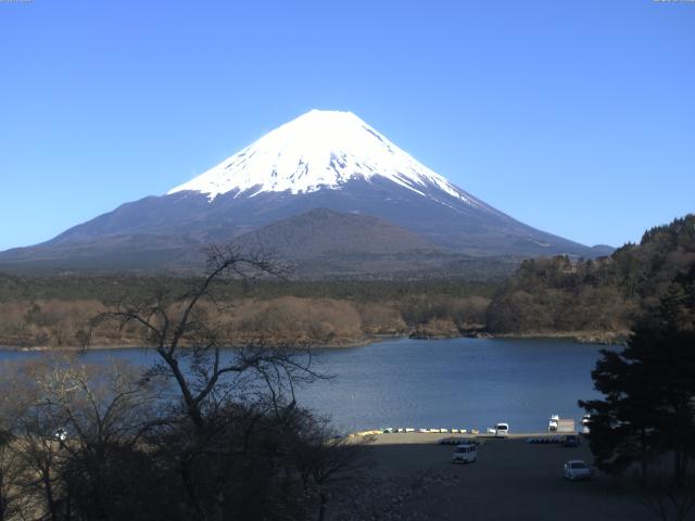精進湖からの富士山
