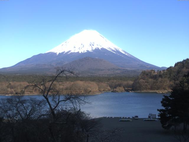 精進湖からの富士山