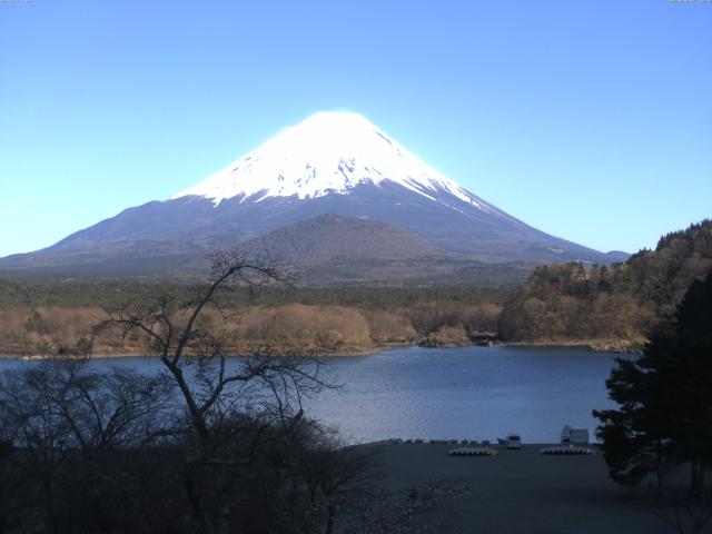 精進湖からの富士山