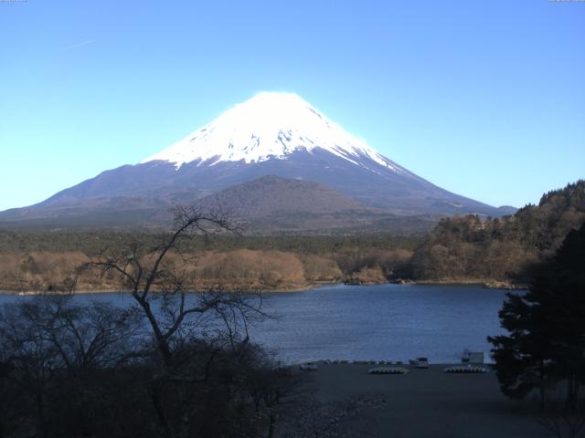 精進湖からの富士山