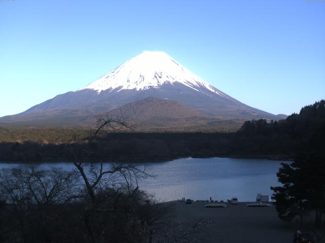 精進湖からの富士山