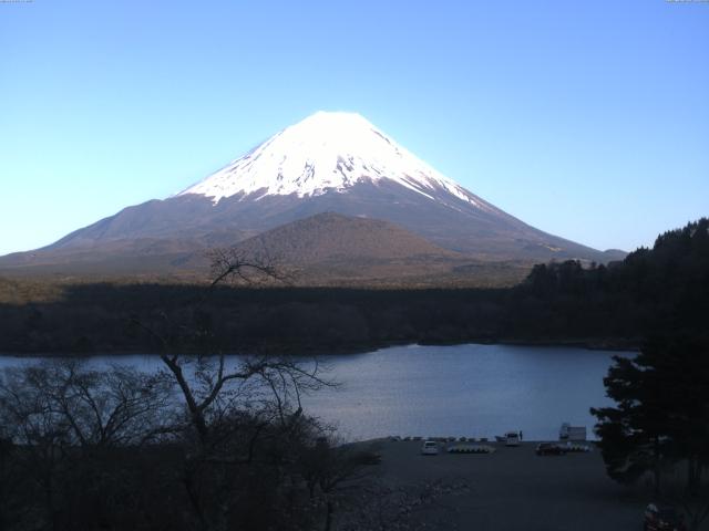精進湖からの富士山