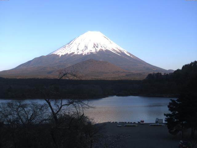 精進湖からの富士山