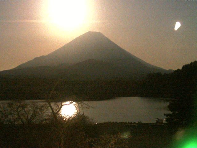精進湖からの富士山