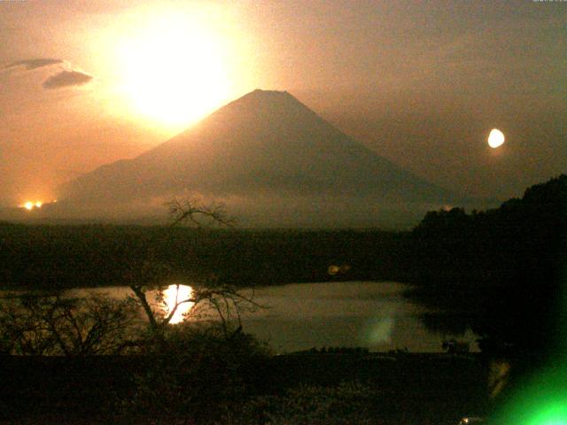 精進湖からの富士山