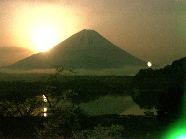 精進湖からの富士山