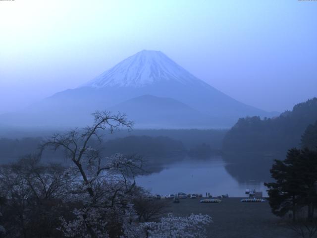 精進湖からの富士山