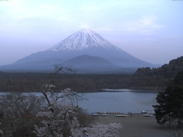精進湖からの富士山