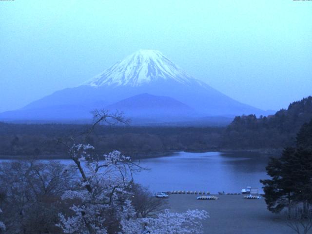 精進湖からの富士山