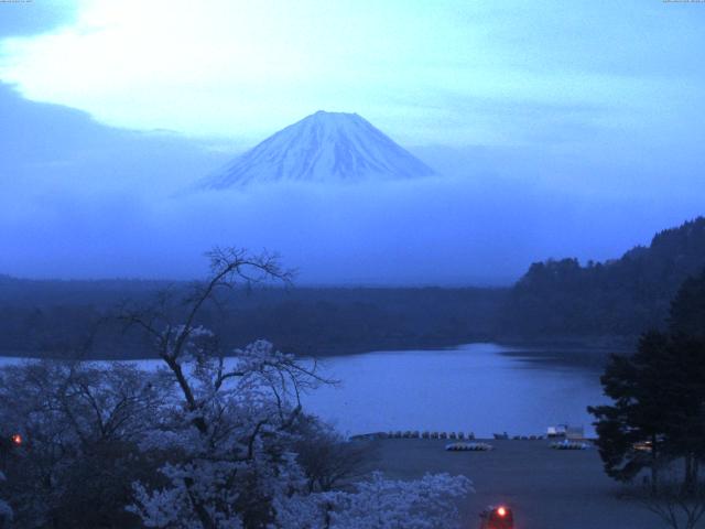 精進湖からの富士山