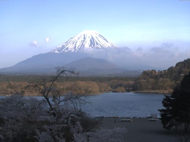 精進湖からの富士山