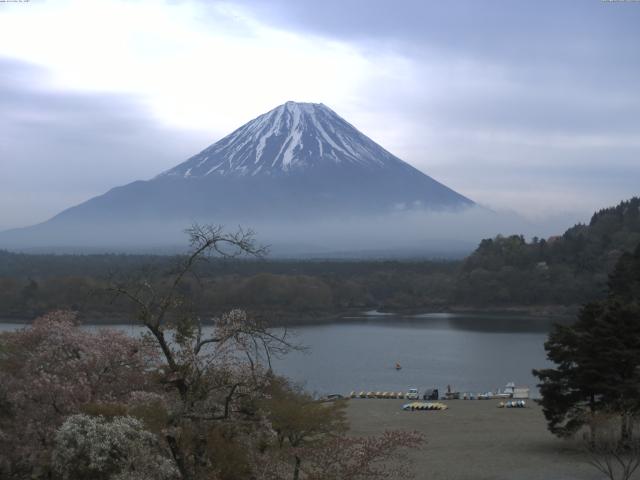 精進湖からの富士山