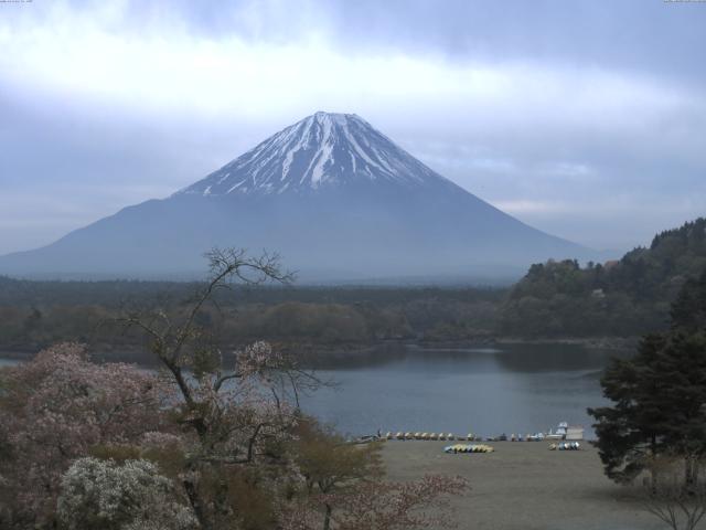 精進湖からの富士山