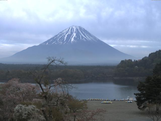 精進湖からの富士山