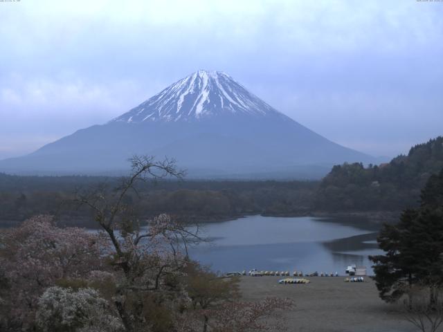 精進湖からの富士山