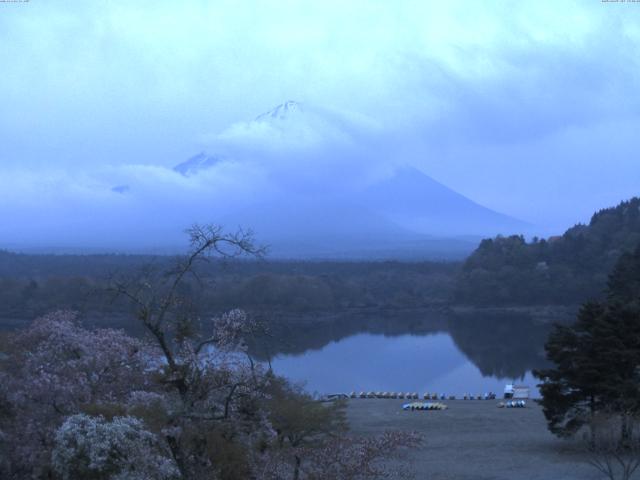 精進湖からの富士山