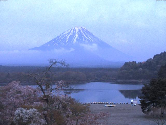 精進湖からの富士山
