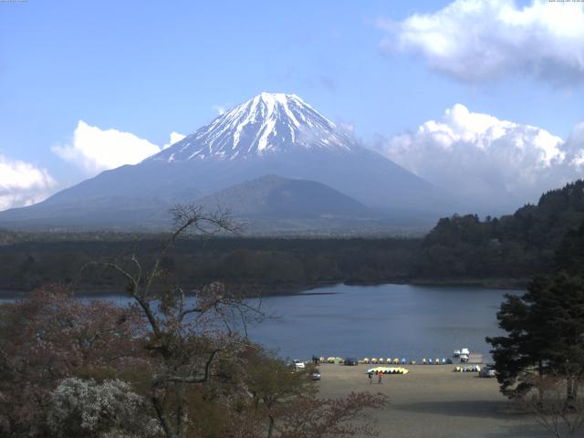精進湖からの富士山