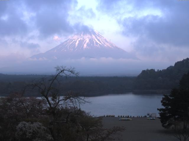 精進湖からの富士山