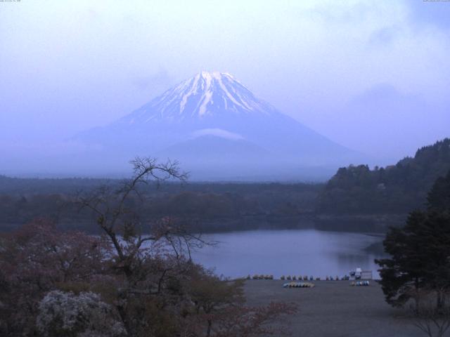 精進湖からの富士山