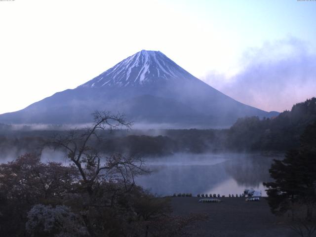 精進湖からの富士山