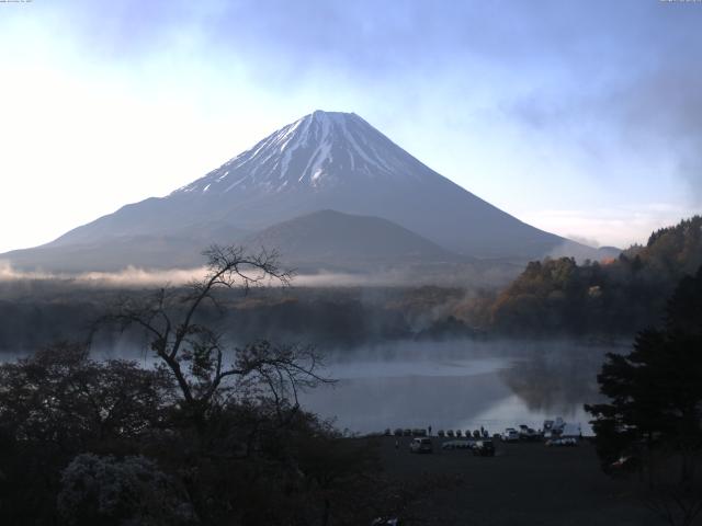 精進湖からの富士山