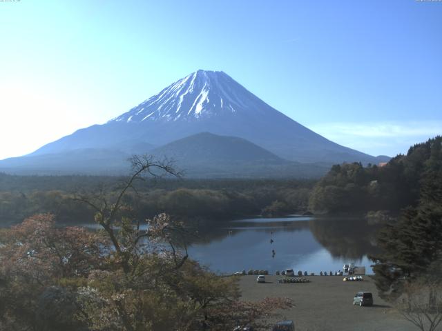 精進湖からの富士山
