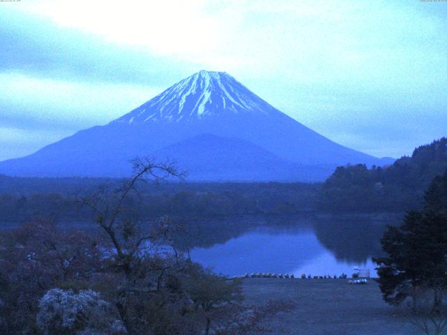 精進湖からの富士山