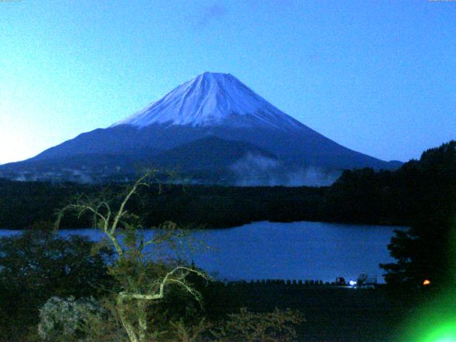 精進湖からの富士山