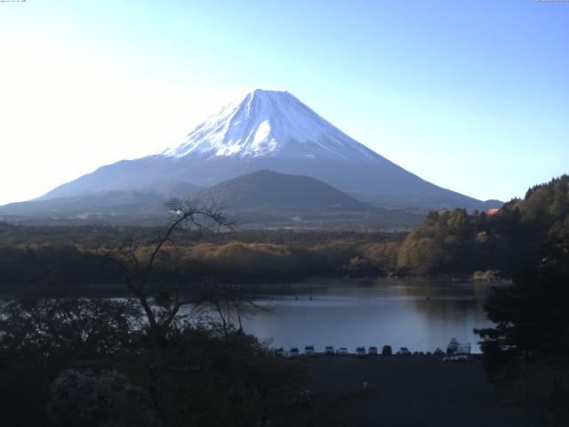 精進湖からの富士山