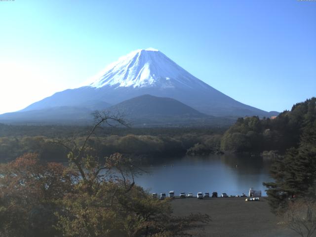 精進湖からの富士山